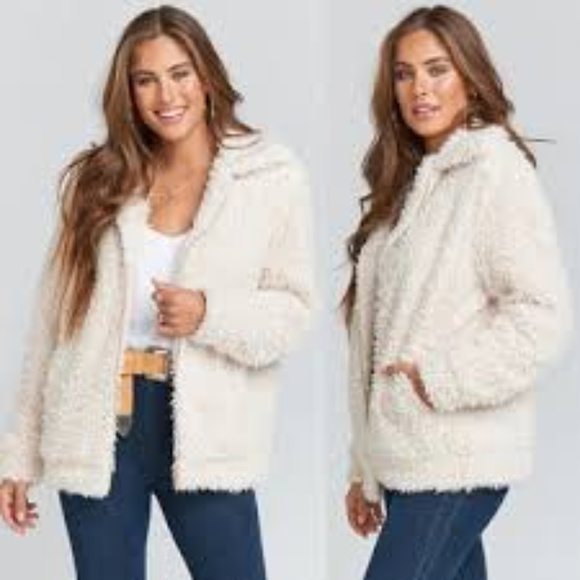 Jackets & Blazers - Off White Fleece Jacket Nwt